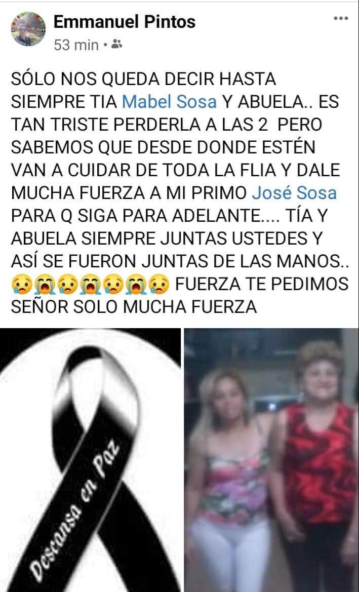 Madre e hija murieron por coronavirus con un día de diferencia