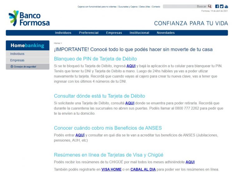 Conocé todos los trámites del BAF que podés hacer sin moverte de tu casa