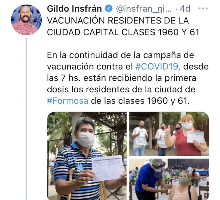 Llegaron más de 800 mil vacunas al país, en Formosa está suspendido el cronograma desde el miércoles
