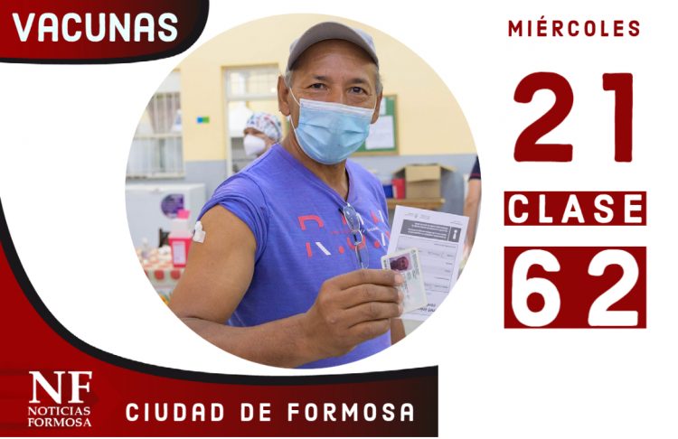 Este miércoles vacunarán a los nacidos en 1962 residentes de Formosa capital