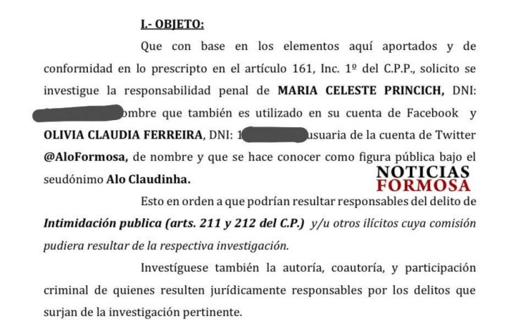 Montoya denunció penalmente a dos personas por “fake news” de sus redes sociales