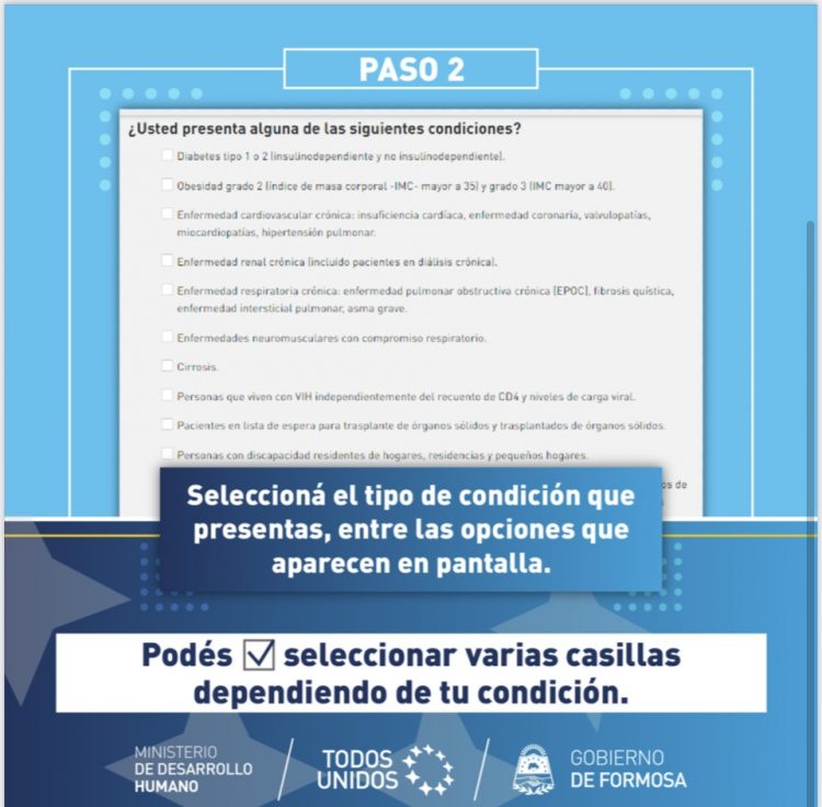La lista de factores de riesgo contemplados para vacunación de clases 1970 a 1980