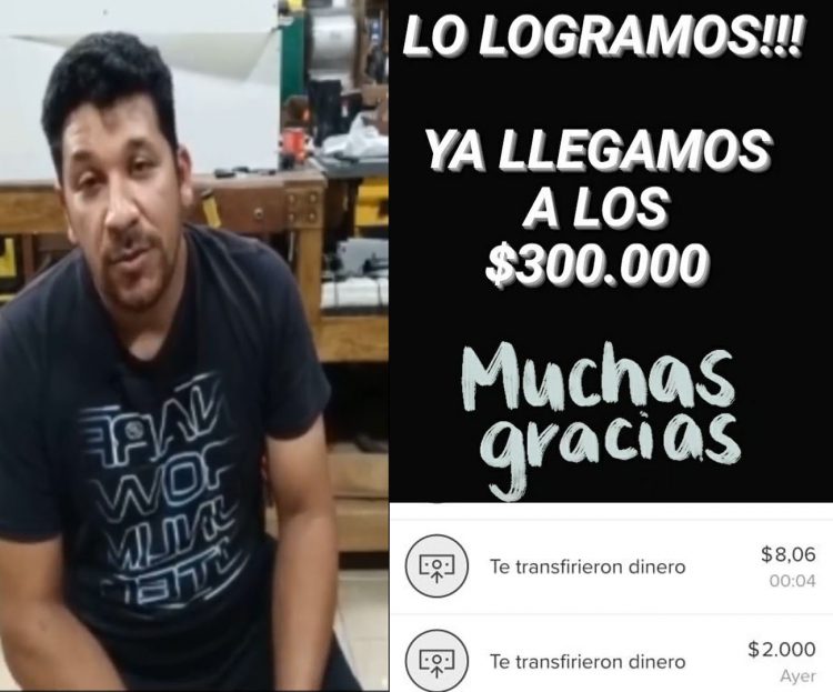 En 8 horas de campaña por redes sociales, recaudaron más de $ 300.000 para una operación de cáncer