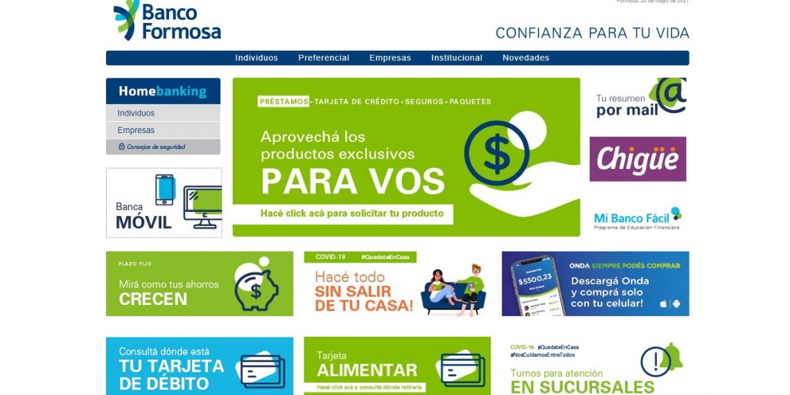 Banco Formosa acentúa sus servicios online para que no necesites ir al banco