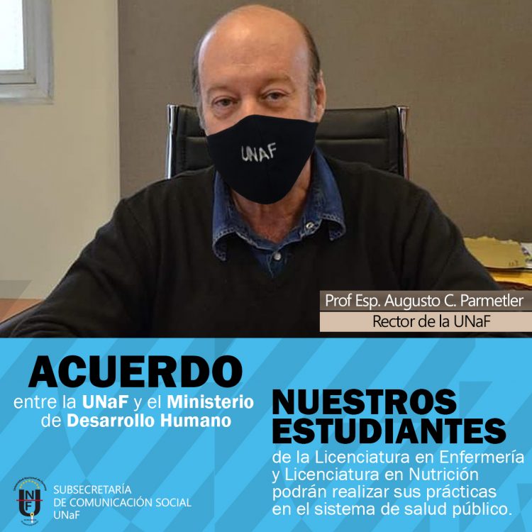 UnaF: Rector logró acuerdo para pasantías de estudiantes de Enfermería