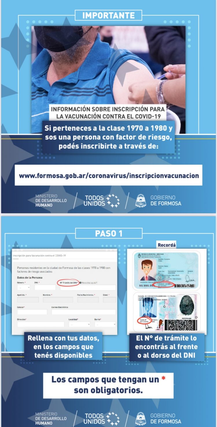 La lista de factores de riesgo contemplados para vacunación de clases 1970 a 1980