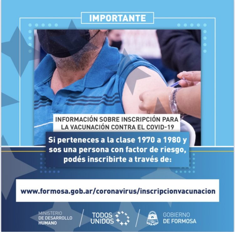 La lista de factores de riesgo contemplados para vacunación de clases 1970 a 1980