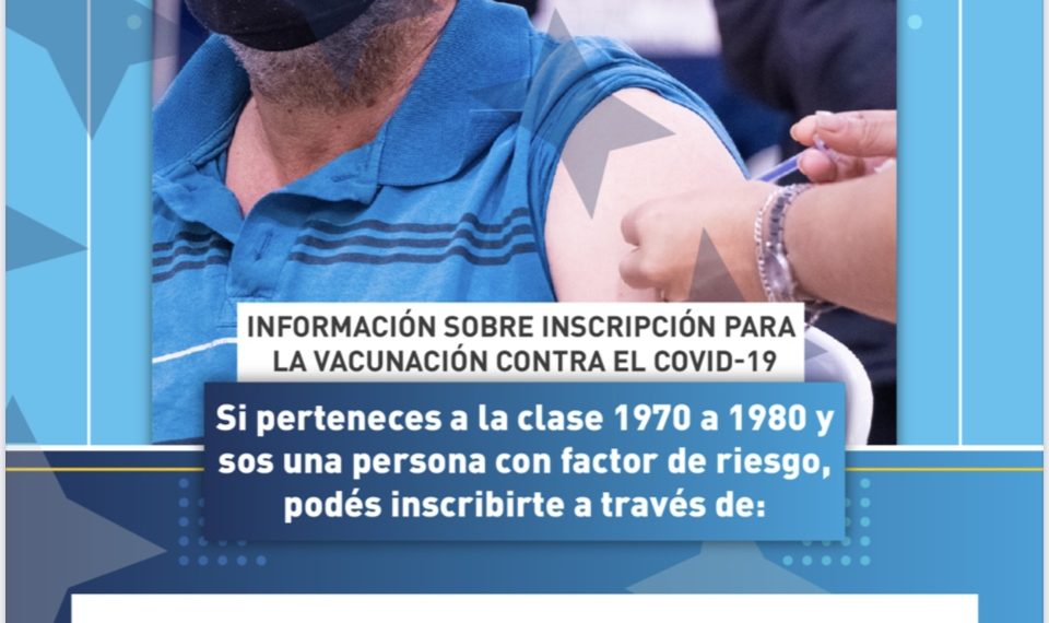 La lista de factores de riesgo contemplados para vacunación de clases 1970 a 1980