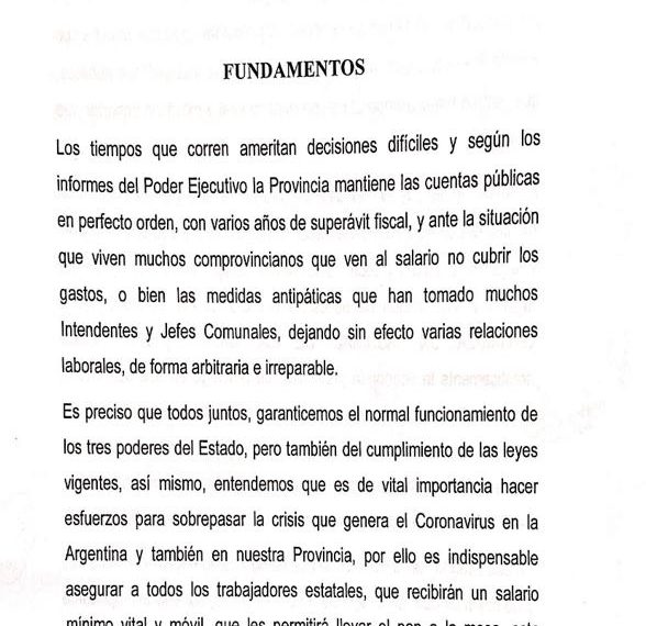 «Gildo demoró un año en aplicar las medidas que propusimos en el inicio de la pandemia » dijo Zárate