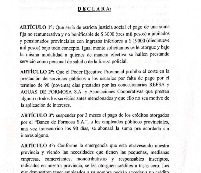 «Gildo demoró un año en aplicar las medidas que propusimos en el inicio de la pandemia » dijo Zárate