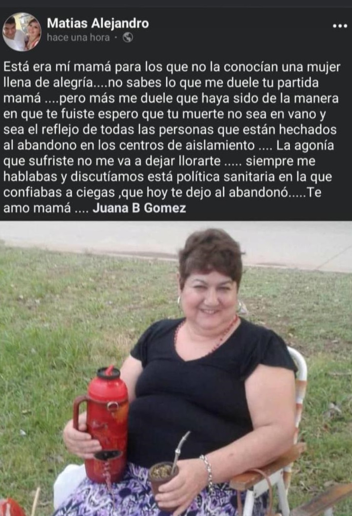 El hijo de Juana y su sentida despedida en las redes