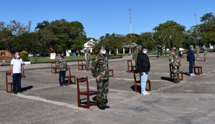 Acto en el RIMte 29 en conmemoración al final de la Guerra de Malvinas