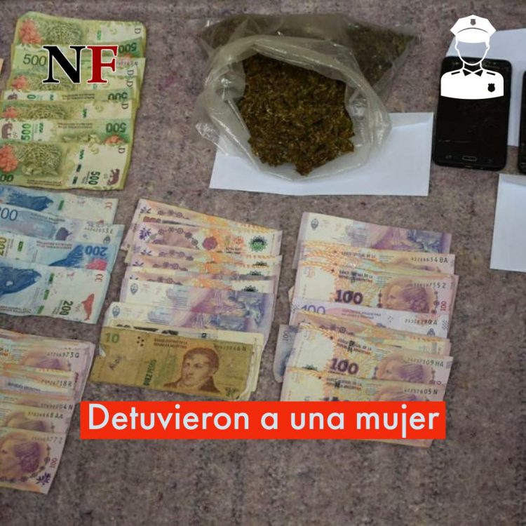 Una mujer de 22 años líder de banda narco con marihuana valuada en 1.800.000 pesos