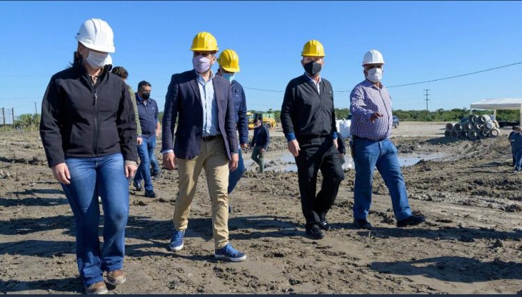 Insfrán, junto a Cabandié y Jofré, supervisaron predio donde se construirá un moderno vaciadero