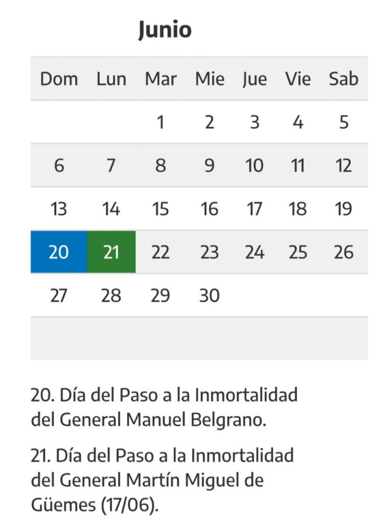 Se viene un finde largo: ¿por qué es feriado el 21 de junio?