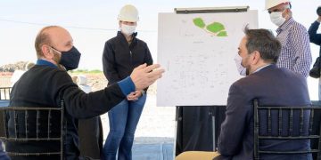 Insfrán, junto a Cabandié y Jofré, supervisaron predio donde se construirá un moderno vaciadero