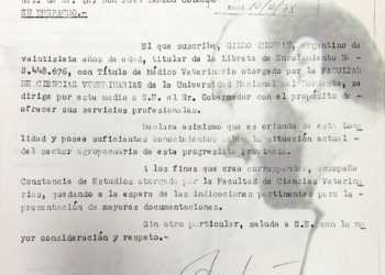 El día que Gildo pidió trabajo