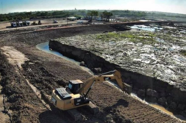 Insfrán, junto a Cabandié y Jofré, supervisaron predio donde se construirá un moderno vaciadero