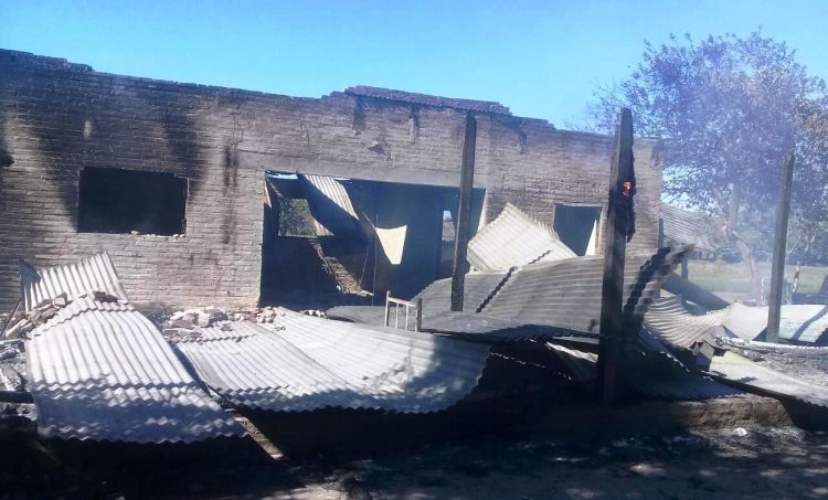 Herradura: Un octogenario mató a su mujer, a su hijo y se suicidó incendiando la casa