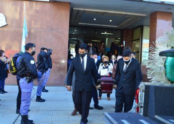 Insfrán, gabinete y familiares despidieron a Alberto Zorrilla en Casa de Gobierno