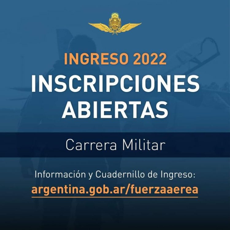 La Fuerza Aérea Argentina abrió inscripciones a aspirantes