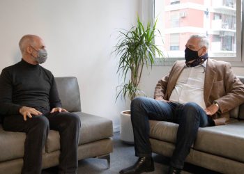 Rodríguez Larreta recibió en Buenos Aires a Fernando Carbajal en apoyo a su candidatura