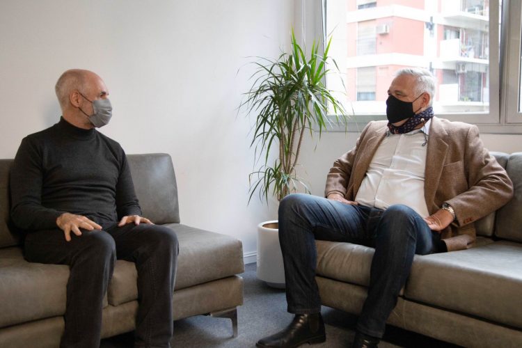 Rodríguez Larreta recibió en Buenos Aires a Fernando Carbajal en apoyo a su candidatura