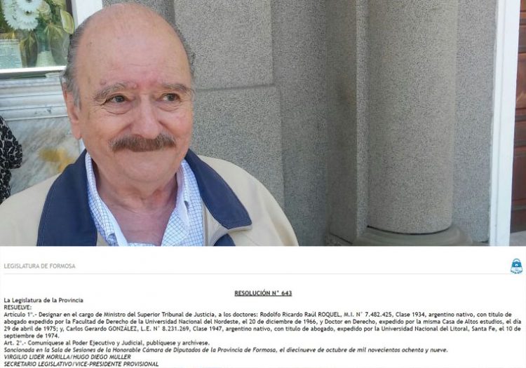 El PJ de Formosa tuvo un ex juez (correntino) como diputado nacional, será Carbajal el segundo?