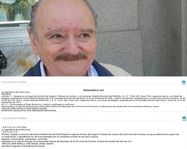 El PJ de Formosa tuvo un ex juez (correntino) como diputado nacional, será Carbajal el segundo?