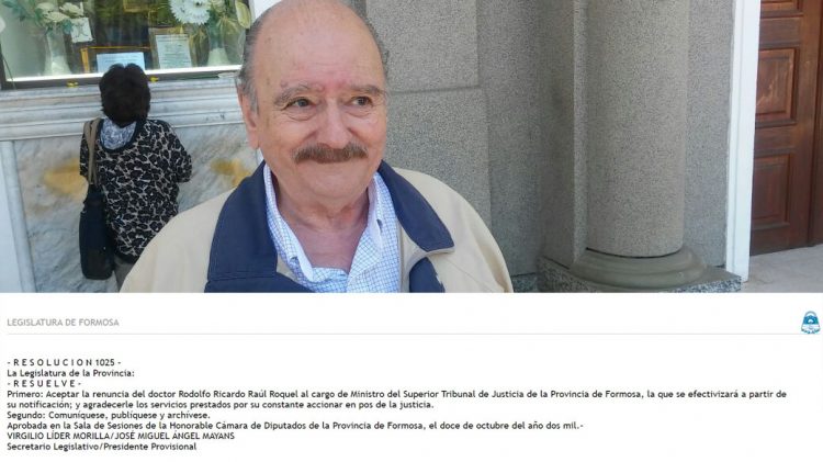 El PJ de Formosa tuvo un ex juez (correntino) como diputado nacional, será Carbajal el segundo?
