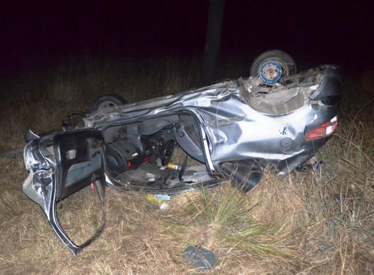 Volcó con su vehículo sobre ruta 81, sufrió lesiones graves