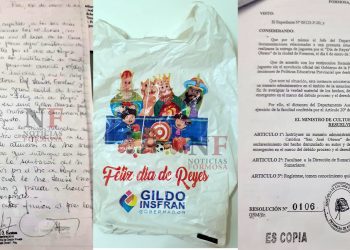 Sumario administrativo por no usar bolsa de Gildo con juguetes del día de Reyes
