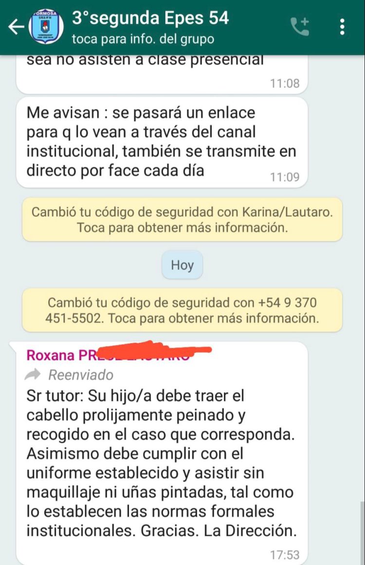 Las instrucciones de la EPES 54: señores con pelo corto y recogido