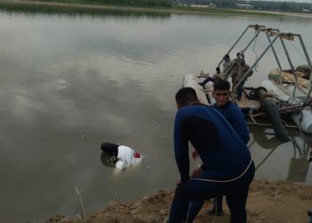 Se le olvidó poner el freno de mano, y su auto cayó al río Paraguay