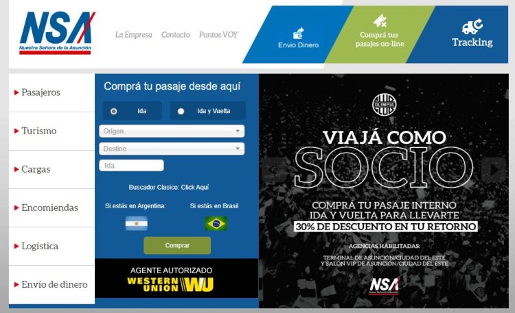 Paraguay ya vende pasajes hacia la Argentina