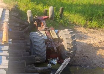 Conductor de un tractor, falleció al caer a la vera del riacho Monte Lindo Chico
