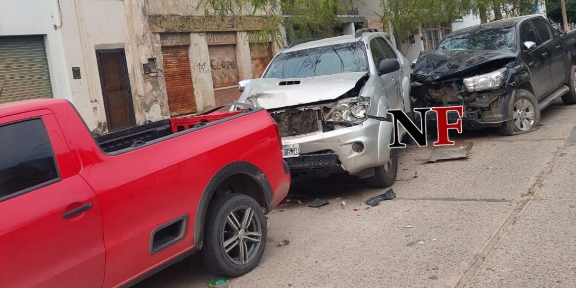 Choque «en cadena» a la madrugada