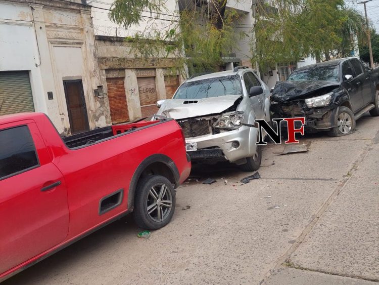 Choque «en cadena» a la madrugada