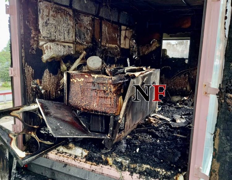 Incendiaron el Food Truck de Saboratto en el Paseo Ferroviario