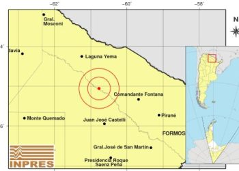 Se registró un movimiento sísmico en el oeste de Formosa