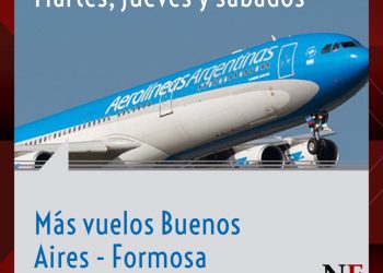 Más vuelos de Aerolíneas Argentinas a Formosa
