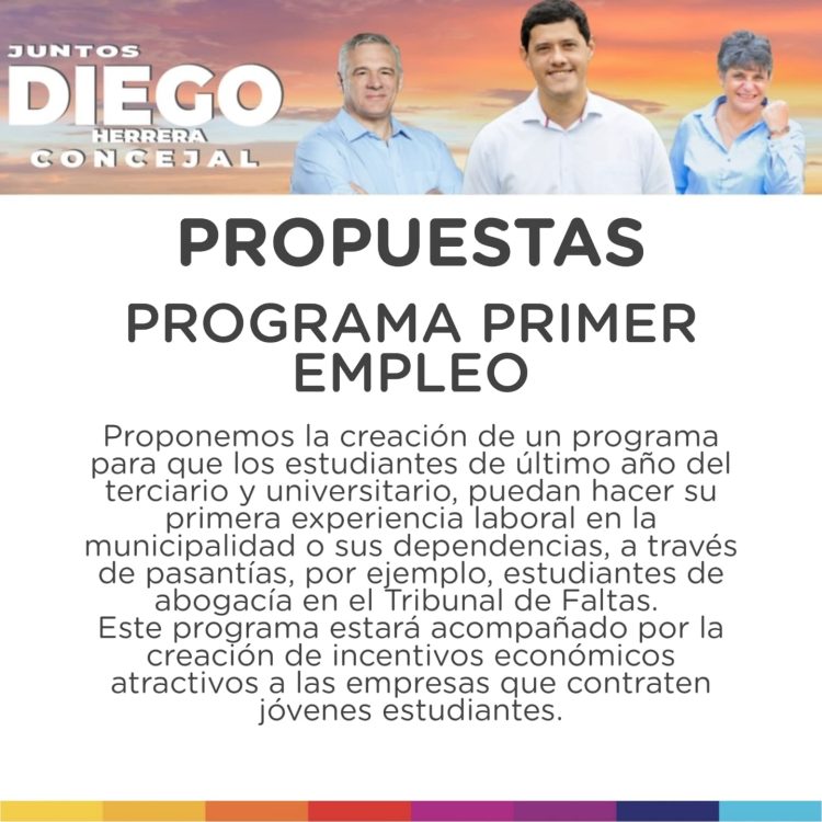 Diego Herrera promete una gestión en el HCD de apoyo a emprendedores y estudiantes