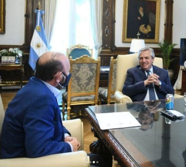 Insfrán se reunió con Alberto Fernández y Juan Manzur en Casa Rosada