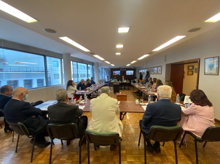 Ariel Coll junto a Horacio Rosatti en la reunión de JuFeJus