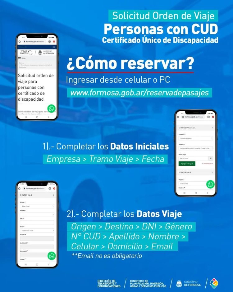Personas con discapacidad podrán reservar pasajes online