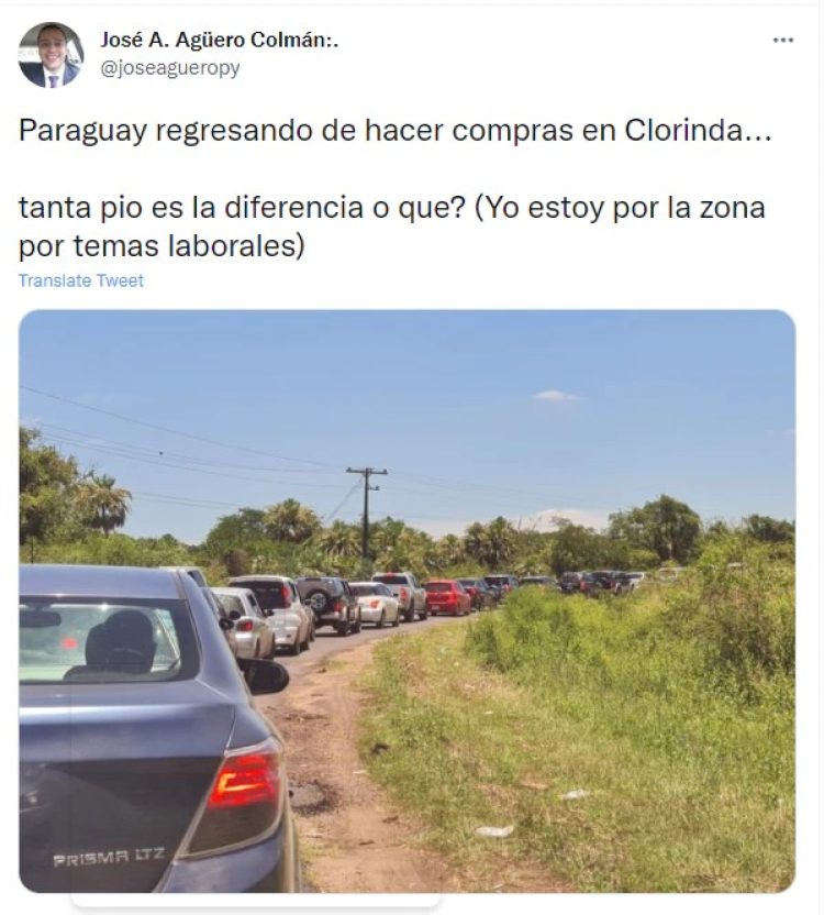 Fronteras: intenso tráfico desde Asunción hacia Nanawa para comprar más barato