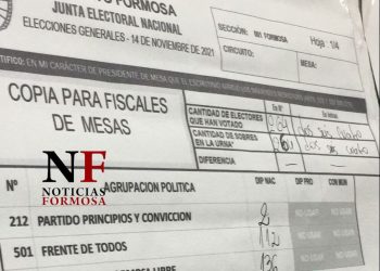 Qué números arrojan las primeras mesas escrutadas en Formosa