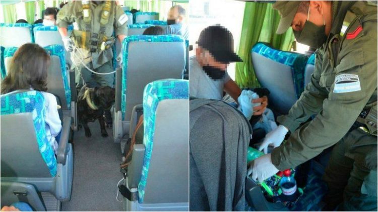 Salió de Clorinda en micro y le encontraron droga oculta en Entre Ríos