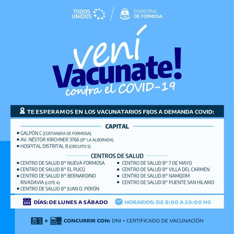 A partir del 1 de enero, en Formosa, pase sanitario obligatorio para eventos