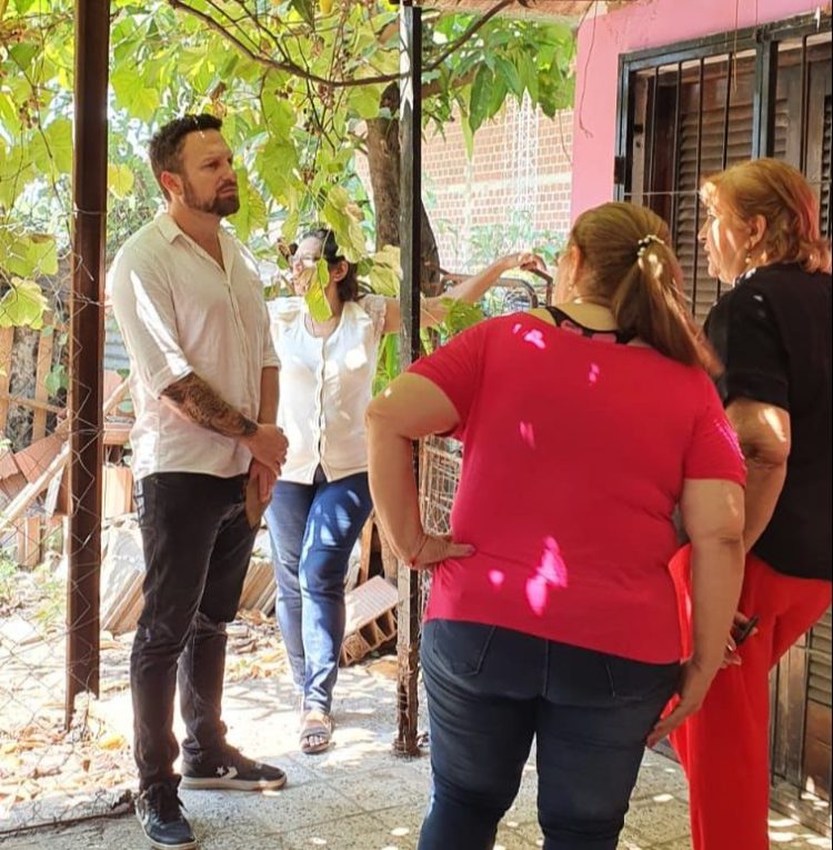 Ocampo entregó el aporte solidario a la fundación “Nuestro refugio de paz”